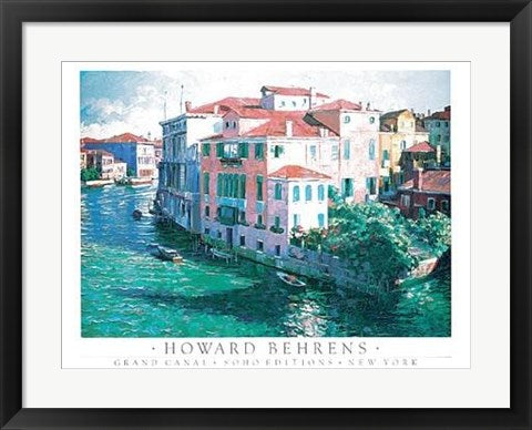 Framed Art Grand Canal by Howard Behrens | 18 x 24