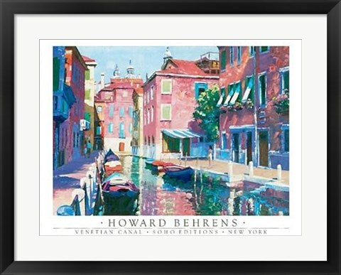 Framed Art Venetian Canal by Howard Behrens | 18 x 24