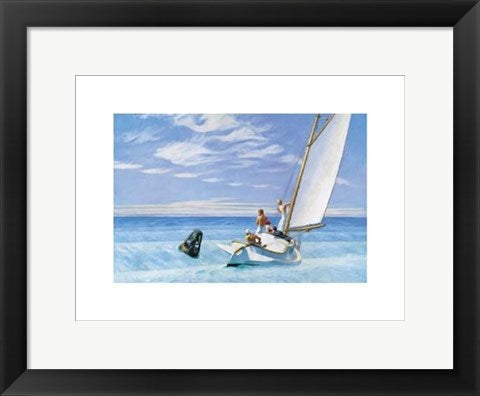 Framed Art Ground Swell by Edward Hopper | 11 3/4 x 15 3/4