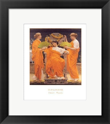 Framed Art Midsummer by Albert Moore | 11 3/4 x 9 1/2
