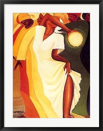 Framed Art Solo Tambourine by Bernard Hoyes | 28 x 22