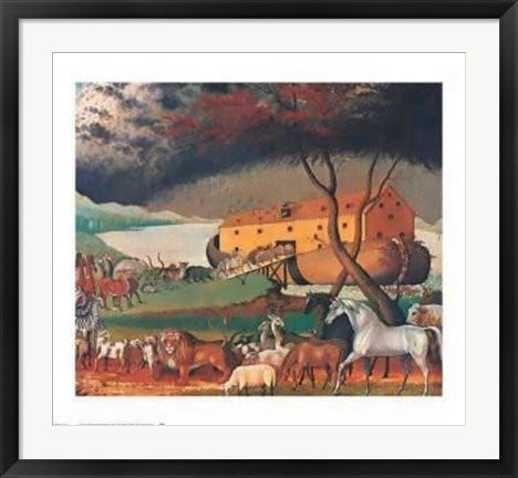 Framed Art Noah's Ark, 1846 by Edward Hicks | 24 1/4 x 28