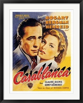 Framed Art Casablanca 31 1/2 x 23 3/8