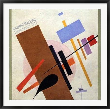 Framed Art Suprematism, 1917 by Kasimir Malevich | 35 1/2 x 35 1/2