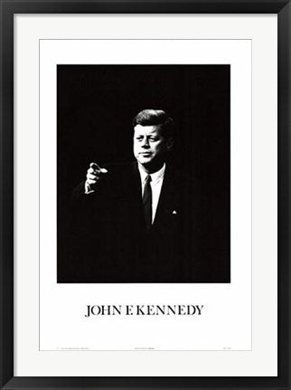 Framed Art John F. Kennedy 27 1/2 x 19 3/4