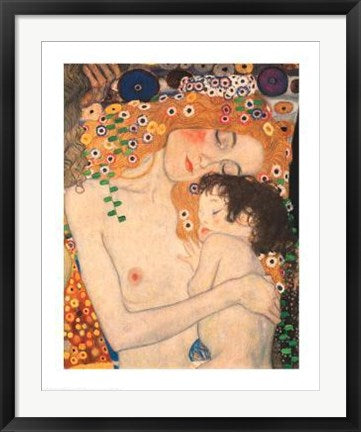 Framed Art The Three Ages (Detail) by Gustav Klimt | 30 x 24