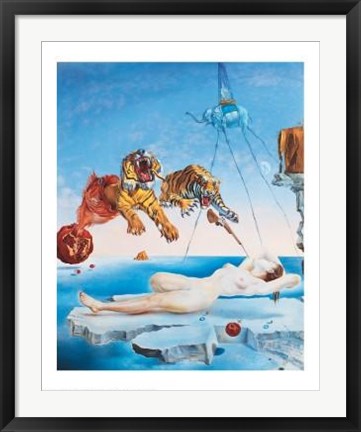 Framed Art Gala and the Tigers by Salvador Dali | 30 x 24