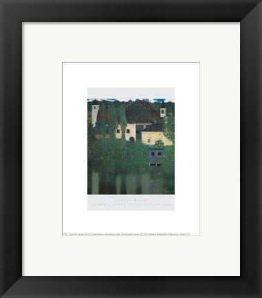 Framed Art Unterach Manor on the Attersee Lake | Gustav Klimt 10 x 8