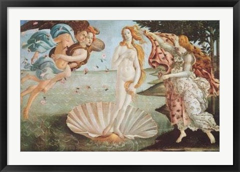 Framed Art The Birth of Venus by Sandro Botticelli | 24 x 36