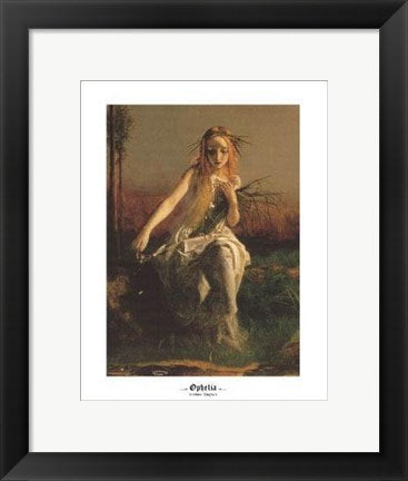 Framed Art Ophelia (Detail) by Edward Robert Hughes | 14 x 11