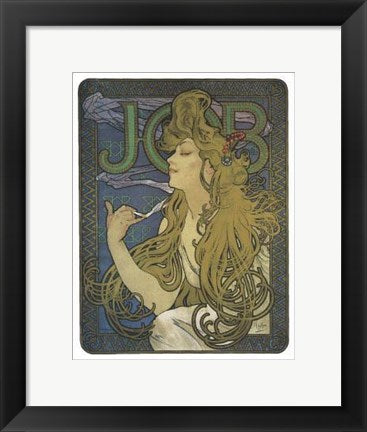Framed Art Job, 1897 by Alphonse Mucha | 14 x 11