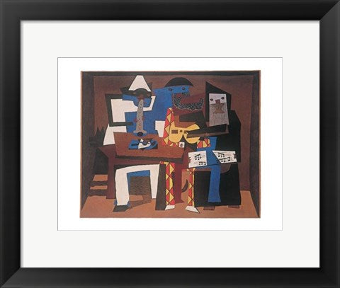 Framed Art Three Musicians by Pablo Picasso | 11 x 14