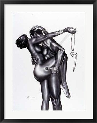 Framed Art Lock and Key United by WAK - Kevin A. Williams | 32 x 24