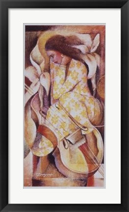 Framed Art Passionately by Essud Fungcap | 13 x 25