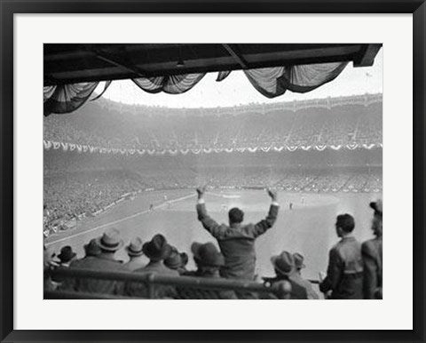 Framed Art Home Run, 1939 World Series by Bettmann Archive | 23 1/2 x 28 1/2 A...