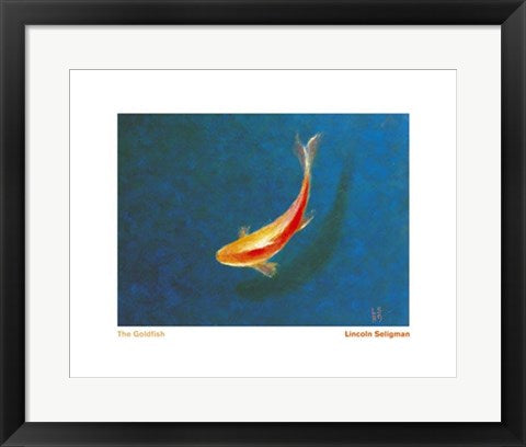 Framed Art Goldfish by Lincoln Seligman | 15 3/4 x 19 3/4