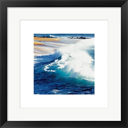 Framed Art Breaking Waves by Jeff Divine | 15 3/4 x 15 3/4