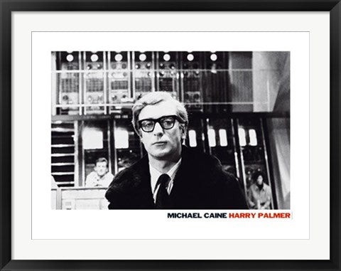 Framed Art Michael Caine, Harry Palmer 23 5/8 x 31 1/2