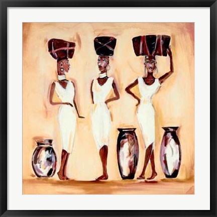 Framed Art Meeting at the Market II by Alfred Gockel | 27 1/2 x 27 1/2