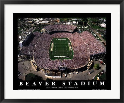 Framed Art Beaver Stadium - Penn State, University Park, Pennsylvania by Mike ...