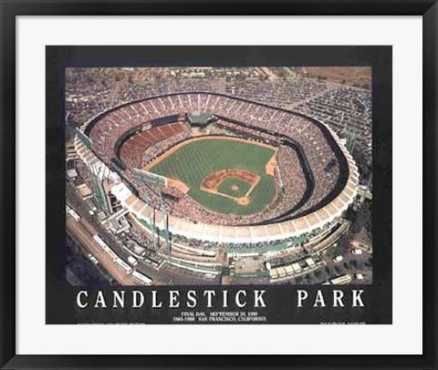 Framed Art Candlestick Park - San Francisco, California by Mike Smith