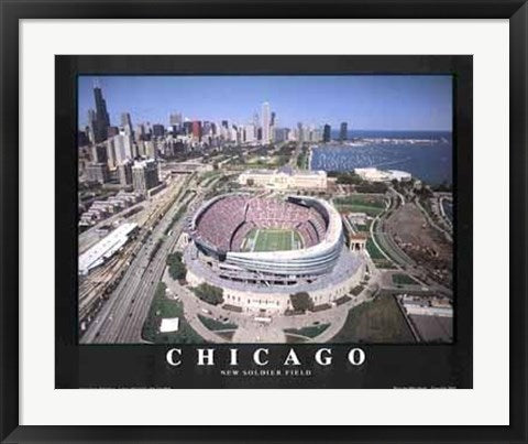 Framed Art Chicago, Illinois - New Soldier Field by Mike Smith
