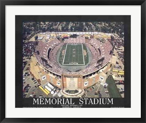 Framed Art Memorial Stadium, 1st Ravens Game - Baltimore, Maryland by Mike Smith