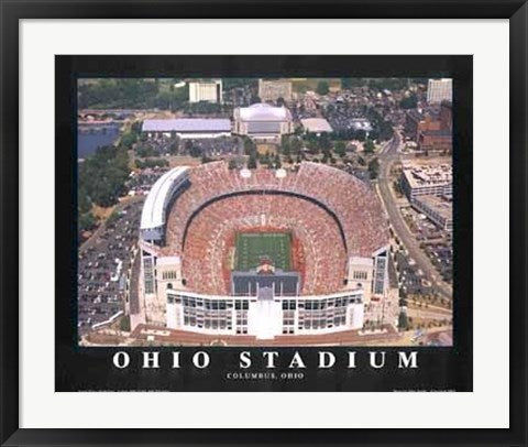 Framed Art Ohio Stadium (Renovated) - OSU, Columbus by Mike Smith