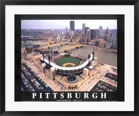 Framed Art Pittsburgh, Pennsylvania - PNC Park by Mike Smith | 22 x 28