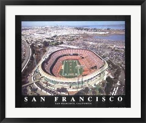 Framed Art San Francisco, California - 3Com Candlestick Park (49ers) by Mike S...