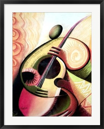 Framed Art Strings by Okaybabs | 29 x 23