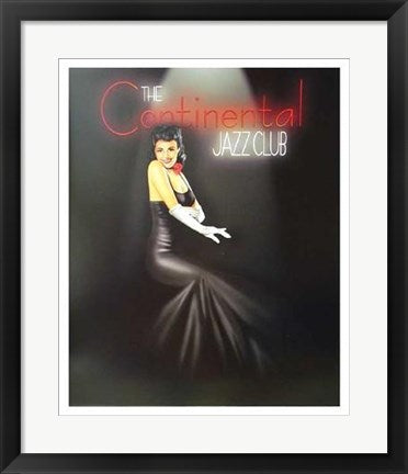 Framed Art Continental Jazz Club by Ralph Burch | 22 x 18