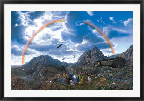 Framed Art Noah's Ark: After the Flood by Jimi Claybrooks | 28 x 38 3/4