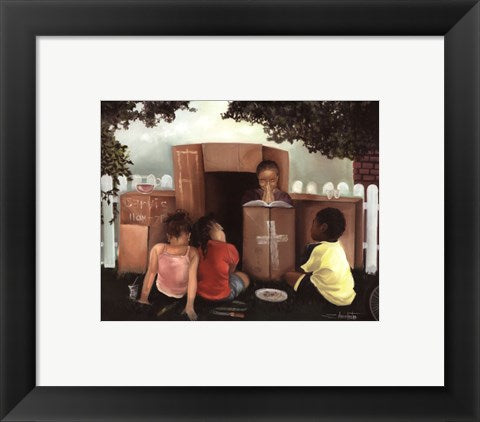Framed Art Let's Play Church (mini) by Edwin Lester | 8 x 10