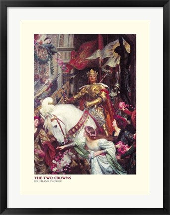 Framed Art Two Crowns by Frank Dicksee | 31 1/2 x 23 1/2