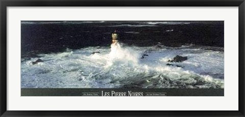 Framed Art Les Pierre Noires by Yann Arthus-Bertrand | 14 x 36