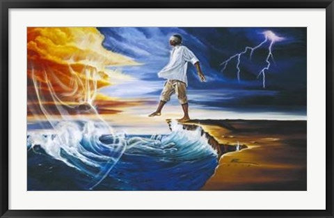 Framed Art Step Out on Faith: Male by WAK - Kevin A. Williams | 23 x 38
