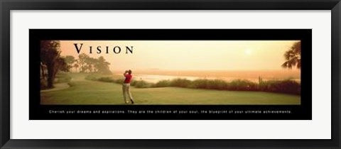 Framed Art Vision - Golf 12 x 36