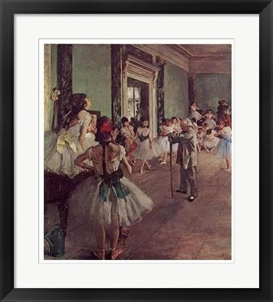 Framed Art The Dancing Class by Edgar Degas | 20 5/8 x 18