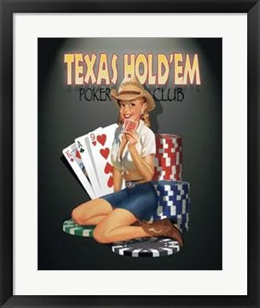 Framed Art Texas Hold 'Em by Ralph Burch | 22 x 18
