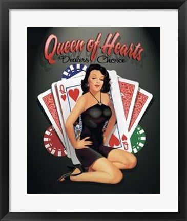 Framed Art Queen of Hearts by Ralph Burch | 22 x 18
