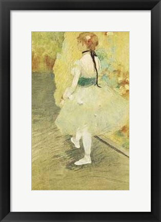 Framed Art Dancer in Green by Edgar Degas | 18 x 11 1/4