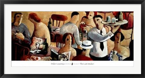 Framed Art The Last Smoker by Didier Lourenco | 15 3/4 x 39