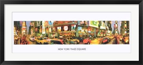 Framed Art New York, Times Square 12 x 36