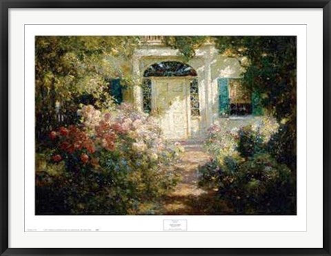 Framed Art Doorway and Garden by Abbott Fuller Graves | 31 x 42