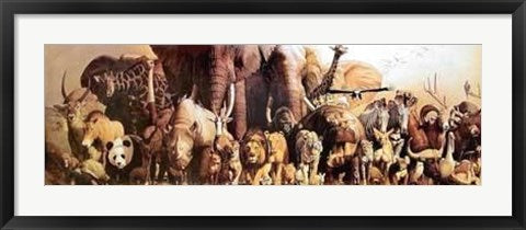 Framed Art Noah's Ark by Haruko Takino | 11 3/4 x 35 1/4