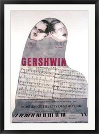 Framed Art Gershwin Brothers by Larry Rivers | 37 x 26