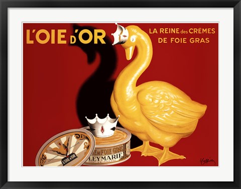 Framed Art L'Oie d'Or by Leonetto Cappiello | 23 7/8 x 32 1/2
