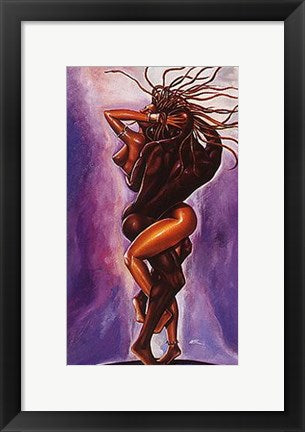 Framed Art Interlock by WAK - Kevin A. Williams | 16 x 9 1/2