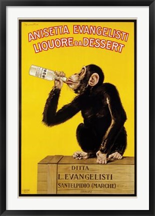 Framed Art Anisette Evangelisti by Carlo Biscaretti | 34 x 24 1/2